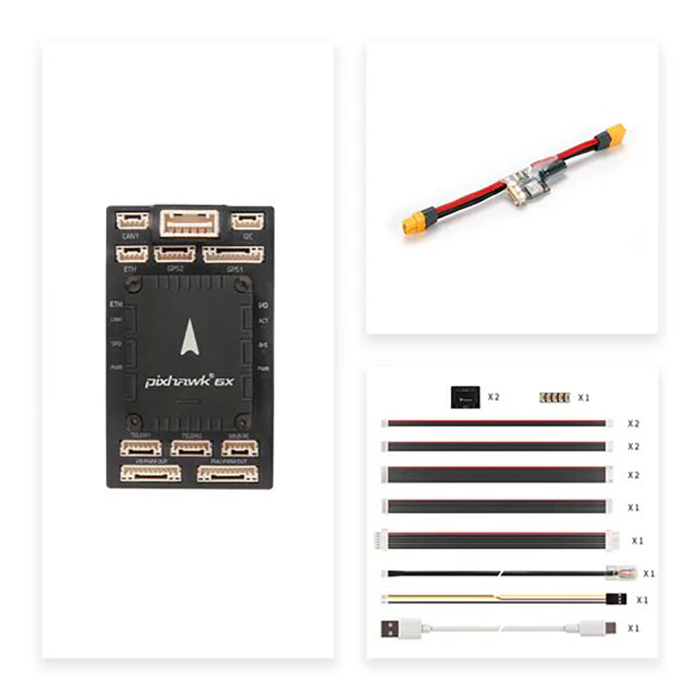 Holybro-Pixhawk-6X-ICM-45686-Autopilot-Flugregler-M9N--M10-GPS-fuumlr-Multi-Copter-RC-Drohne-2016251-16